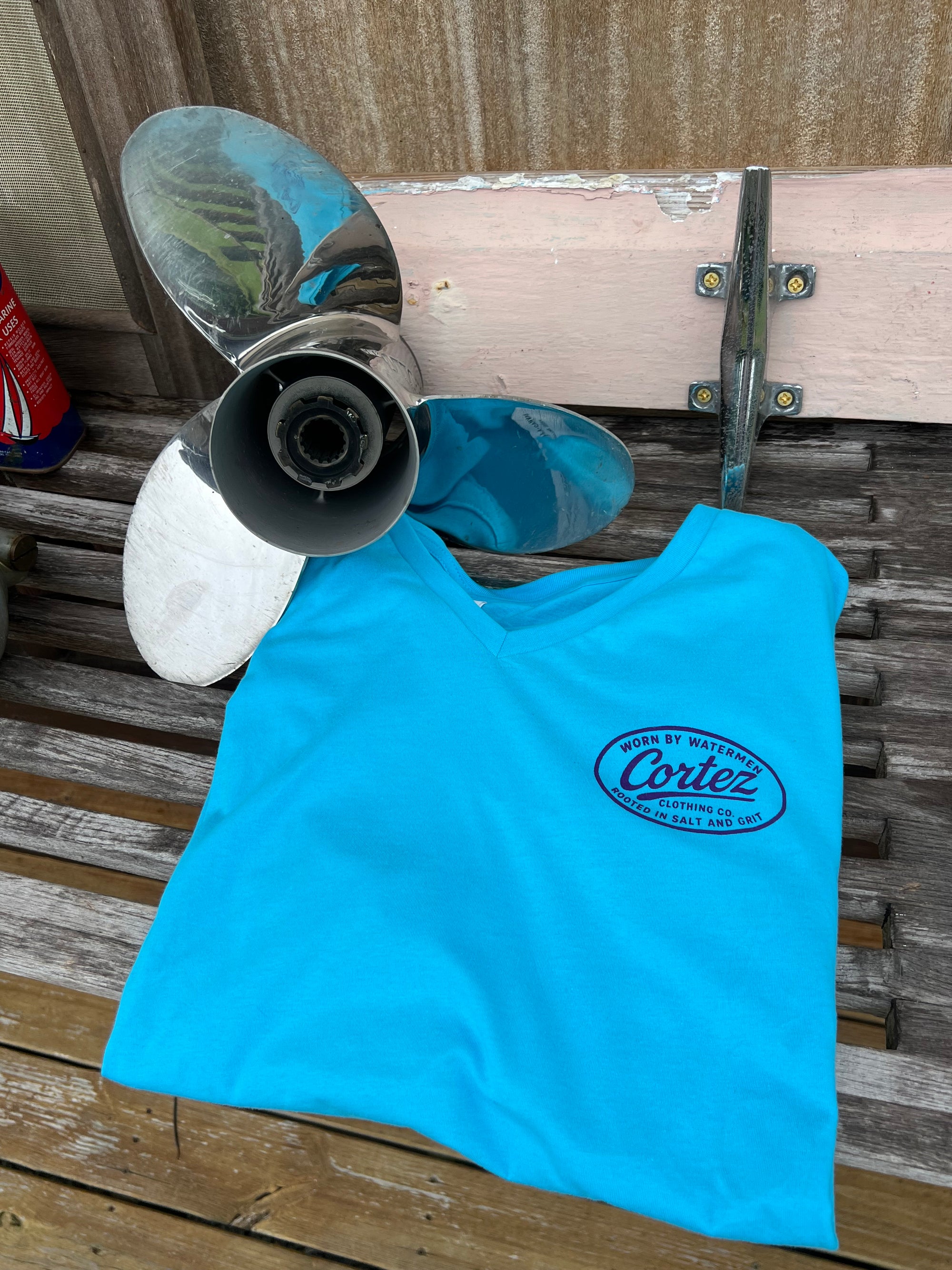 Women’s V Neck Matriarch of the Mangroves Tee Shirt