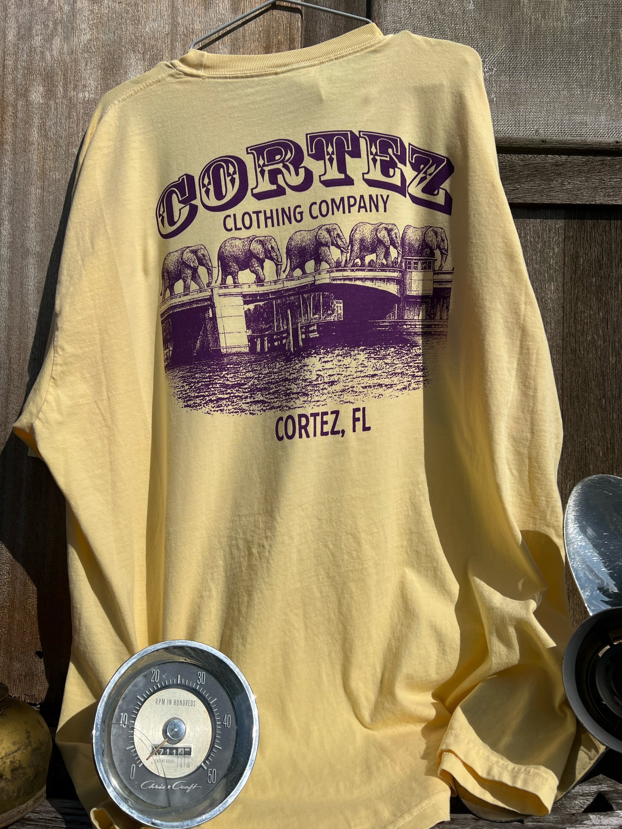 LONG SLEEVE The Day The Elephants Crossed the Bridge Tee Shirt