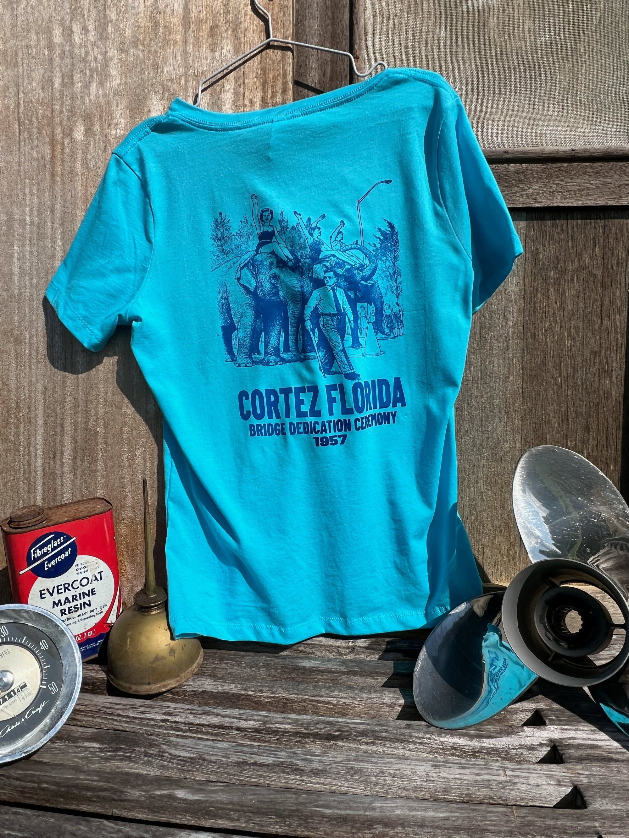 Women's 1957 Bridge Dedication V Neck Tee Shirt